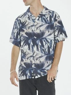 Thrills Co. Shirts Spiritual Security Bowling Shirt - Deep Purple