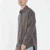 Thrills Co. Shirts Ops Oversized Long Sleeve Flannel Shirt - Plum