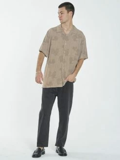 Thrills Co. Shirts Engineered For Happiness Bowling Shirt - Desert