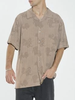 Thrills Co. Shirts Engineered For Happiness Bowling Shirt - Desert