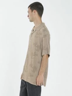 Thrills Co. Shirts Engineered For Happiness Bowling Shirt - Desert