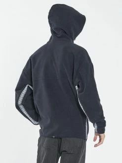Thrills Co. Euphoria Polar Fleece Slouch Pull On Hood - Dark Navy Sweaters & Fleece