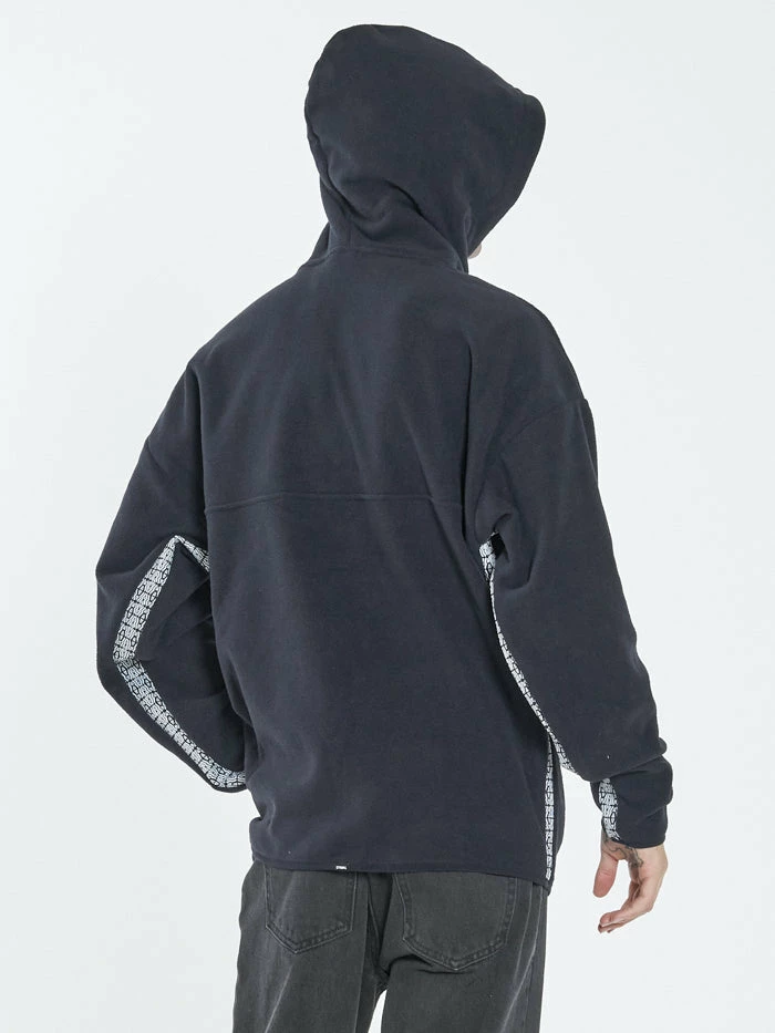 Thrills Co. Euphoria Polar Fleece Slouch Pull On Hood - Dark Navy Sweaters & Fleece 4 Thrills Co. Euphoria Polar Fleece Slouch Pull On Hood - Dark Navy Sweaters & Fleece