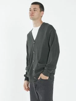 Thrills Co. Pennyroyal Cardigan - Oil Green Sweaters & Fleece