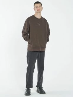Thrills Co. Sweaters & Fleece Minimal Thrills Oversize Crew - Postal Brown