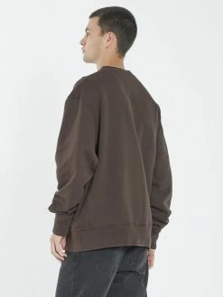Thrills Co. Sweaters & Fleece Minimal Thrills Oversize Crew - Postal Brown