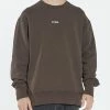 Thrills Co. Sweaters & Fleece Minimal Thrills Oversize Crew - Postal Brown