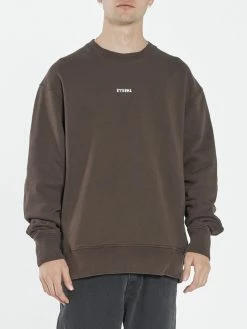 Thrills Co. Sweaters & Fleece Minimal Thrills Oversize Crew - Postal Brown