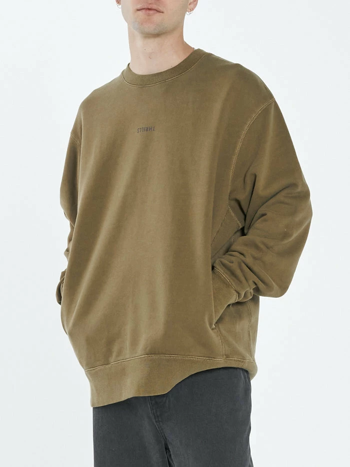 Thrills Co. Minimal Thrills Oversize Crew - Plantation Sweaters & Fleece 3 Thrills Co. Minimal Thrills Oversize Crew - Plantation Sweaters & Fleece