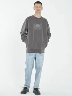 Thrills Co. Sweaters & Fleece Paradise Crest Slouch Crew Neck Fleece - Plum