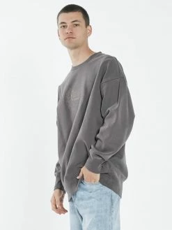 Thrills Co. Sweaters & Fleece Paradise Crest Slouch Crew Neck Fleece - Plum