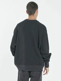 Thrills Co. Chaos Oversize Raglan Crew - Black