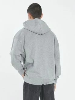 Thrills Co. Knights Slouch Pull On Hood - Grey Marle Sweaters & Fleece