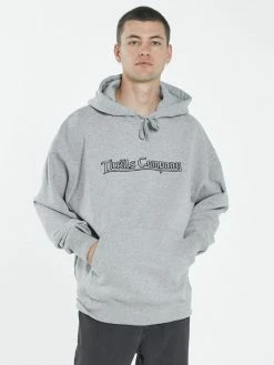 Thrills Co. Knights Slouch Pull On Hood - Grey Marle Sweaters & Fleece