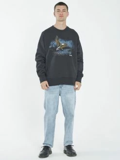 Thrills Co. Twilight Slouch Fit Crew - Twilight Black