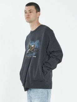 Thrills Co. Twilight Slouch Fit Crew - Twilight Black