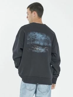 Thrills Co. Twilight Slouch Fit Crew - Twilight Black