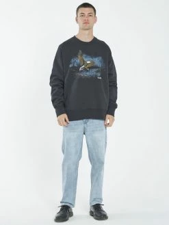 Thrills Co. Twilight Slouch Fit Crew - Twilight Black