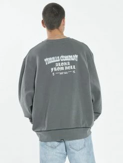 Thrills Co. Chrome Cobra Oversize Crew - Merch Black