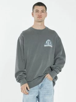 Thrills Co. Chrome Cobra Oversize Crew - Merch Black