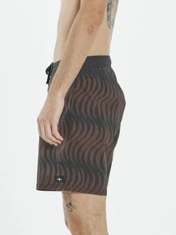 Thrills Co. Winter Style Paradise On Repeat Boardshort - Washed Cocoa