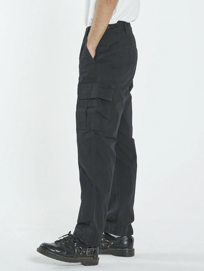 Thrills Co. Pants Thrills Union Slacker Cargo Pant - Black 6 Thrills Co. Pants Thrills Union Slacker Cargo Pant - Black