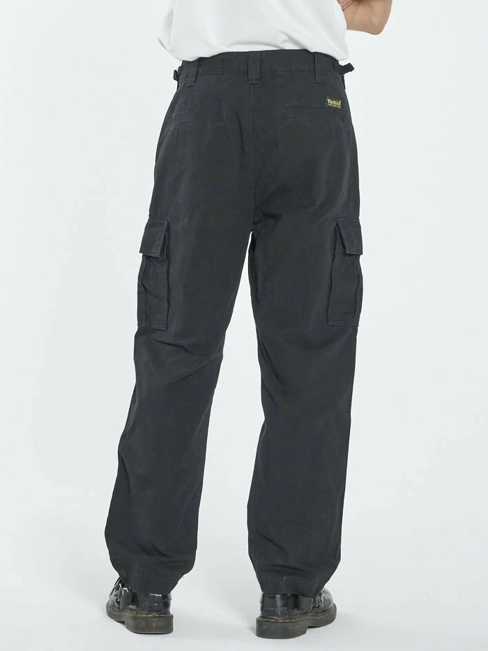 Thrills Co. Pants Thrills Union Slacker Cargo Pant - Black 4 Thrills Co. Pants Thrills Union Slacker Cargo Pant - Black