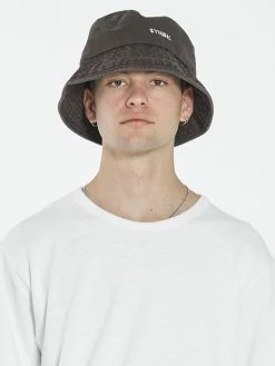 Thrills Co. Minimal Thrills Bucket Hat - Postal Brown Accessories