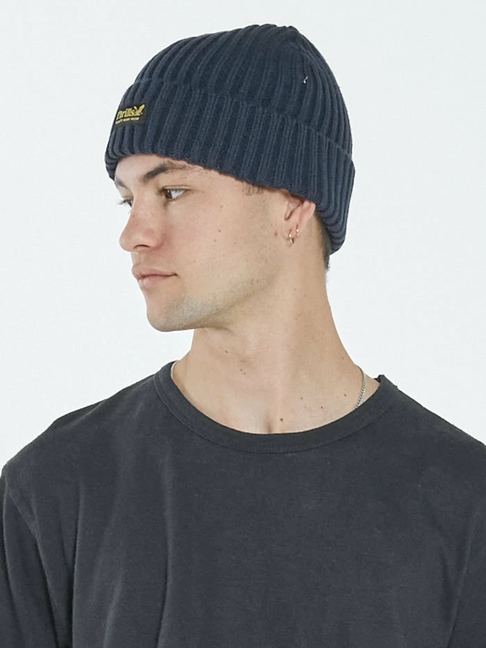 Thrills Co. Accessories Thrills Union Beanie - True Navy 4 Thrills Co. Accessories Thrills Union Beanie - True Navy