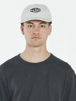 Thrills Co. Bad Habits 6 Panel Cap - Dirty White Accessories