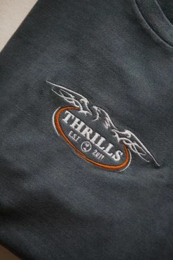 Thrills Co. Tees & Tank Tops Eagle Badge Merch Fit Tee - Airforce Blue