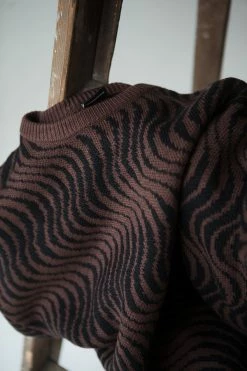 Thrills Co. Paradise On Repeat Crew Knit - Washed Cocoa Sweaters & Fleece