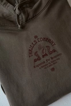 Thrills Co. Engineered For Happiness Slouch Hood - Desert Sweaters & Fleece