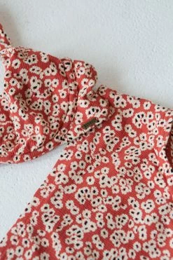 Thrills Co. Mallory High Cut Bikini Bottom - Red