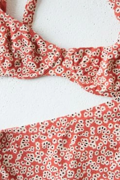 Thrills Co. Mallory High Cut Bikini Bottom - Red