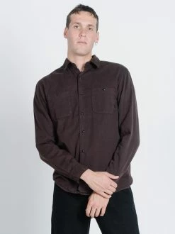 Thrills Co. Pocket Canyon Long Sleeve Shirt - Postal Brown