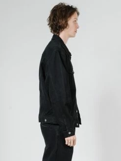 Thrills Co. Oversized Wanderer Denim Jacket - Black Rinse Jackets