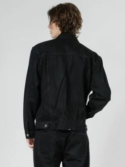 Thrills Co. Oversized Wanderer Denim Jacket - Black Rinse Jackets