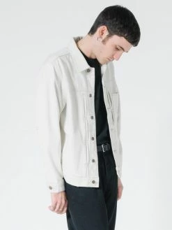 Thrills Co. Ryder Oversized Denim Jacket - Vintage Bone