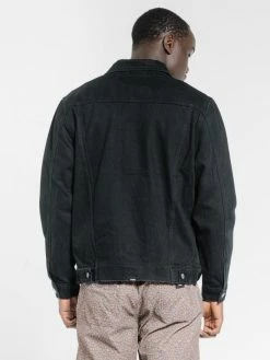 Thrills Co. Ryder Oversized Denim Jacket - Black Jackets