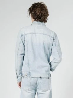 Thrills Co. Ryder Oversized Denim Jacket - Time Worn Blue Jackets