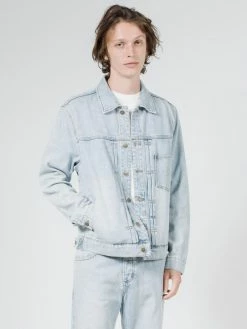 Thrills Co. Ryder Oversized Denim Jacket - Time Worn Blue Jackets
