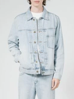 Thrills Co. Ryder Oversized Denim Jacket - Time Worn Blue Jackets