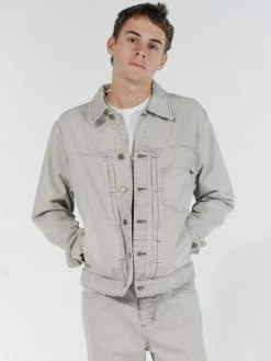Thrills Co. Ryder Oversized Denim Jacket - Oat Jackets