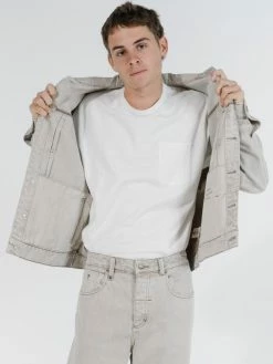 Thrills Co. Ryder Oversized Denim Jacket - Oat Jackets