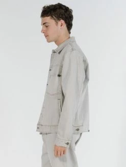 Thrills Co. Ryder Oversized Denim Jacket - Oat Jackets