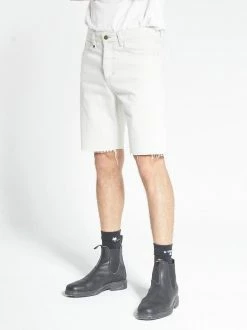 Thrills Co. Chopped Denim Short - Vintage Bone Shorts