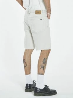 Thrills Co. Destroyed Bones Denim Short - Vintage Bone