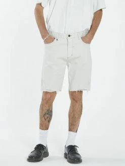 Thrills Co. Destroyed Bones Denim Short - Vintage Bone