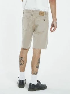 Thrills Co. Shorts Destroyed Bones Denim Short - Aged Tan